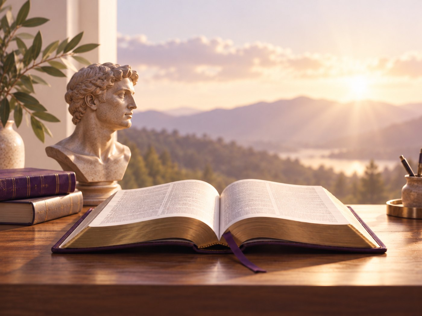 Biblia abierta y estudio teológico